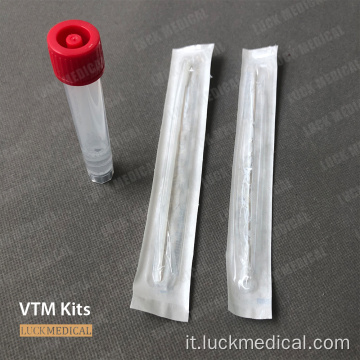 Mezzo di trasporto virale con kit di tampone orale FDA